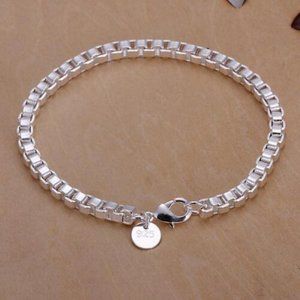 Ladies Silver Chain with 4mm Gold Filled Seamless Beads